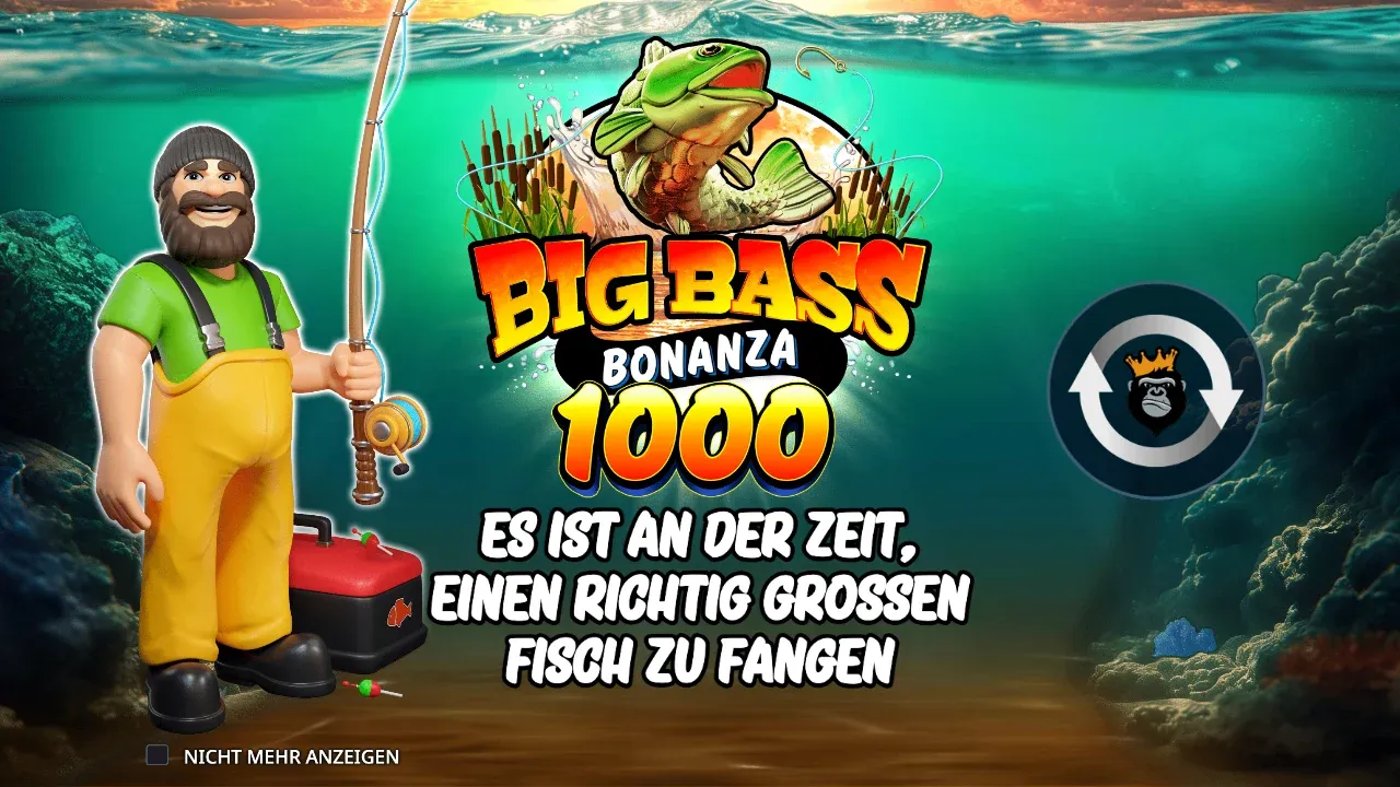 Intro von Big Bass Bonanza 1000: Es ist an der Zeit, einen richtig großen Fisch zu fangen