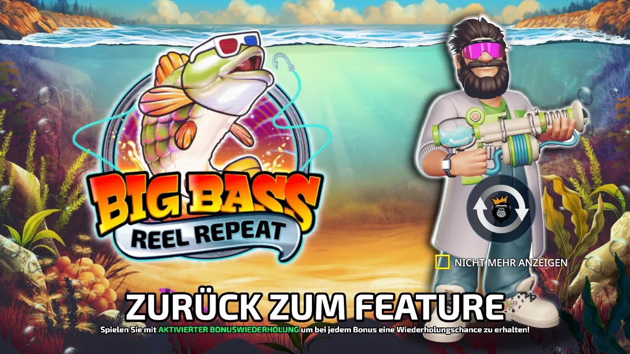 Intro von Big Bass Reel Repeat: Zurück zum Feature