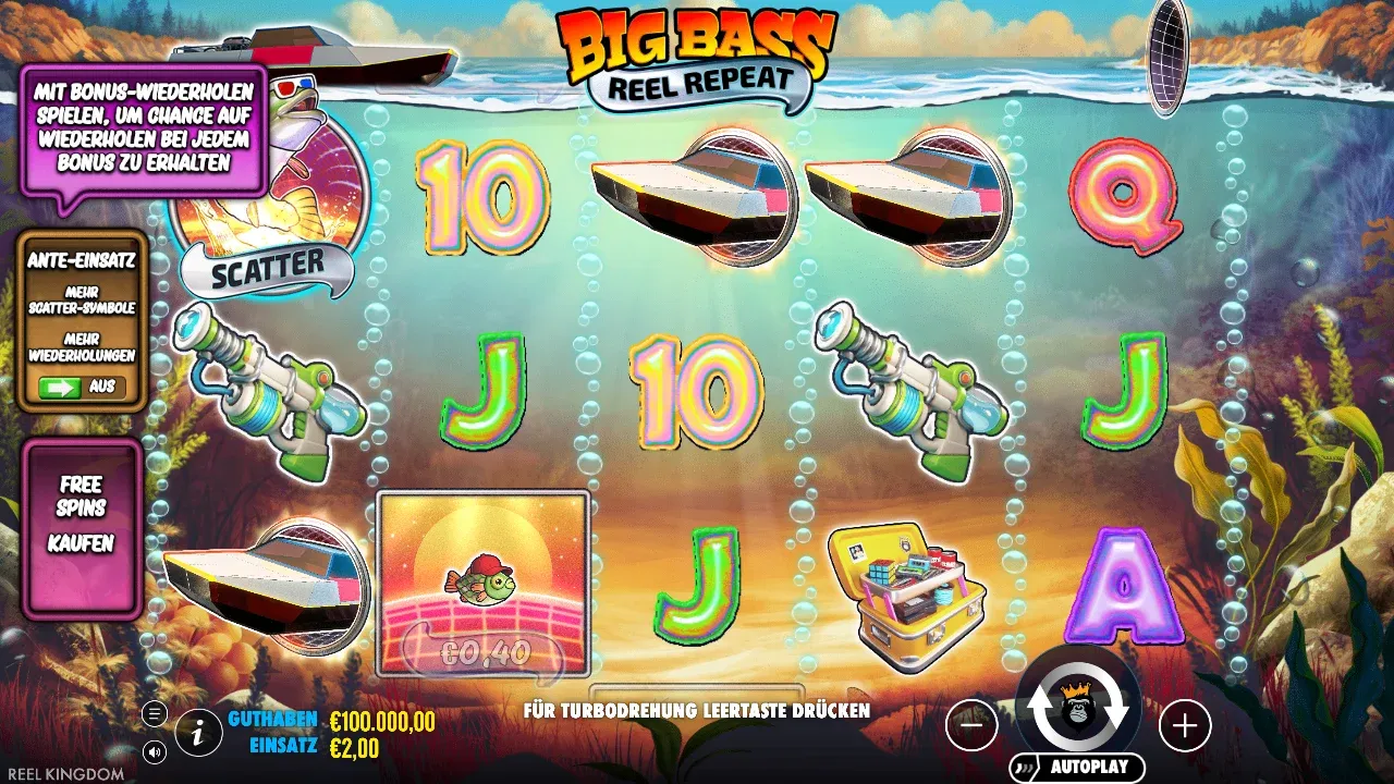 Big Bass Reel Repeat in der deutschen Demo