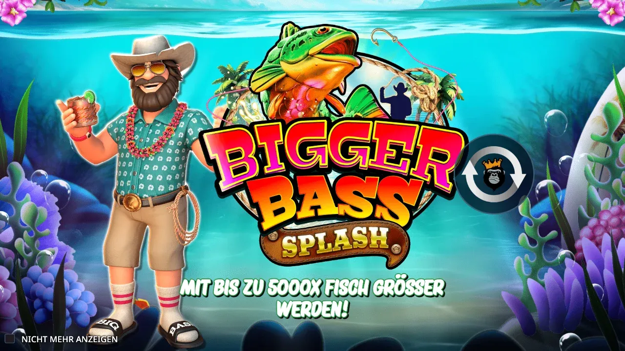 Intro von Bigger Bass Splash: Mit bis zu 5000x Fisch größer werden