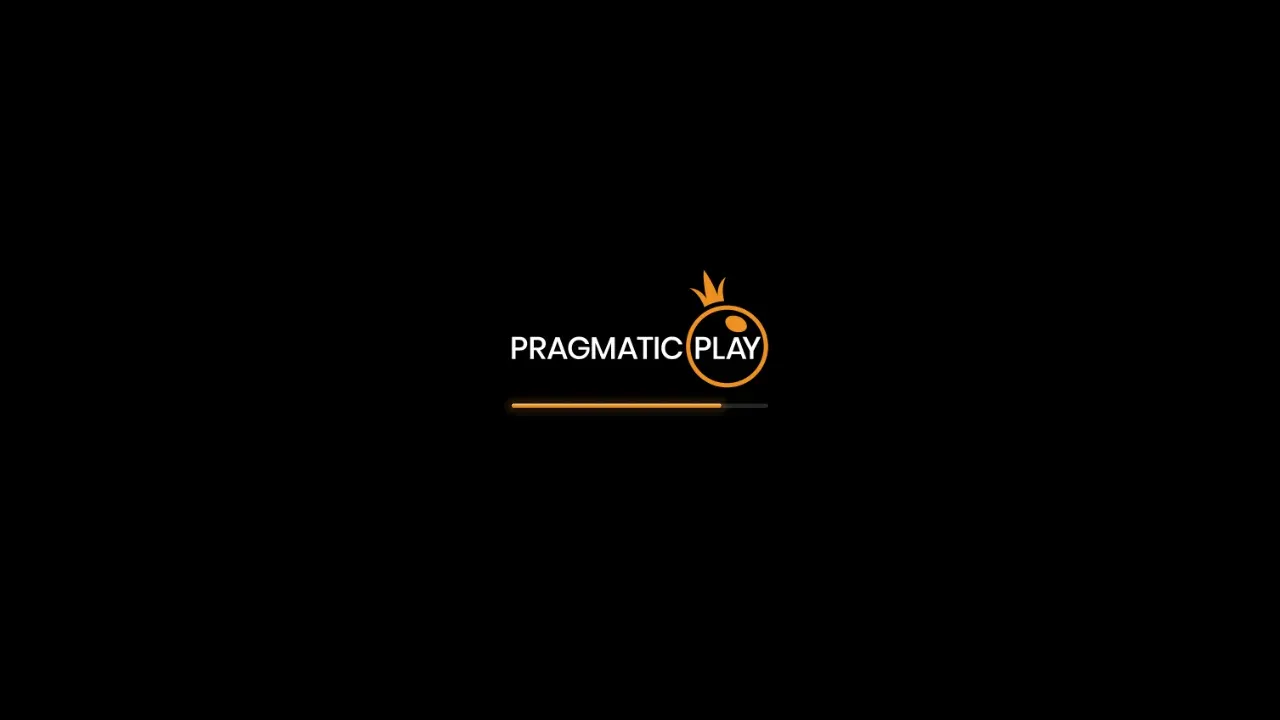 Ladebildschirm einer Pragmatic-Play-Demo mit dem Logo des Herstellers